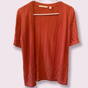 Size small Orange coral cardigan